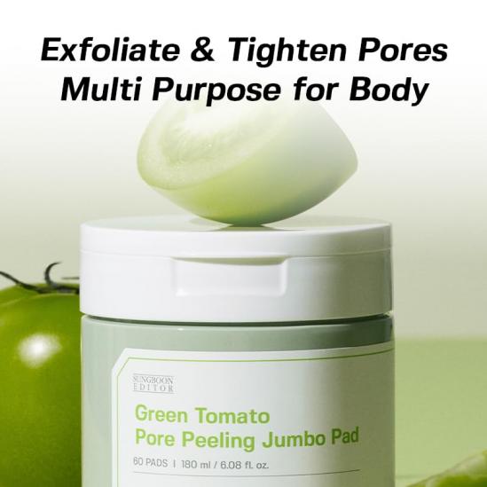 Sungboon Editor Green Tomato Pore Peeling Jumbo Pad 60 бр.