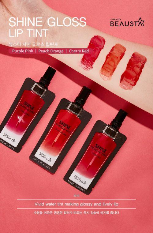 Beausta Water Shine Gloss Tint  4мл
