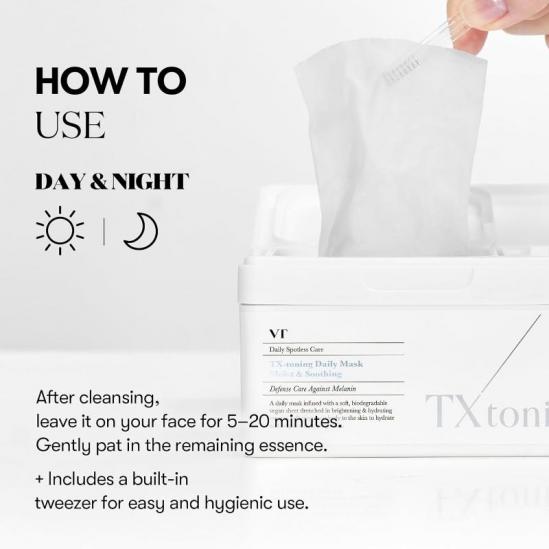 VT COSMETICS TX-Toning Daily Mask 30 Sheets