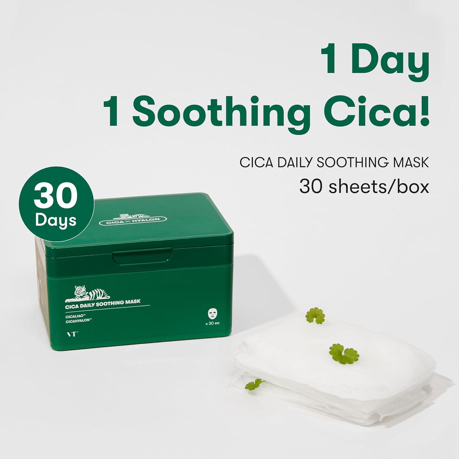 VT COSMETICS Daily Soothing Mask 30ea - KoCos Bulgaria