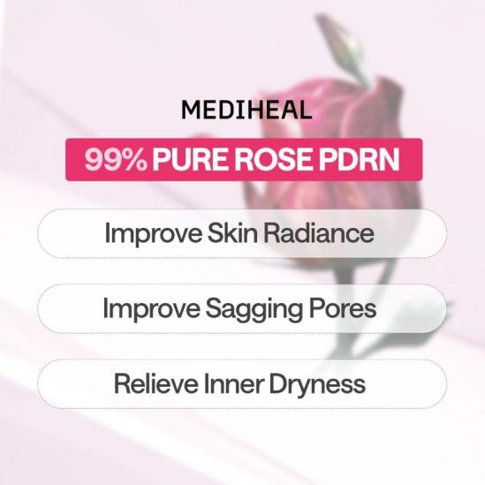  Mediheal Rose PDRN Essential Mask Healthy Glow 