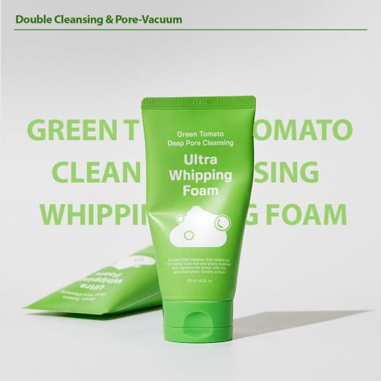 Sungboon Editor Green Tomato Deep Pore Cleansing Ultra Whipping Foam 120g