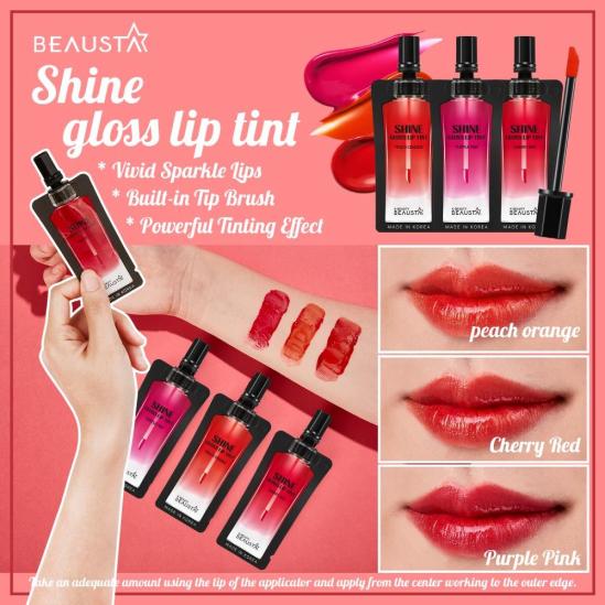 Beausta Water Shine Gloss Tint  4мл