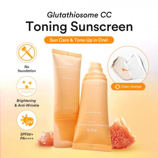 Abib Glutathiosome CC Sunscreen Toning Tube SPF 50+ PA++++, 50мл