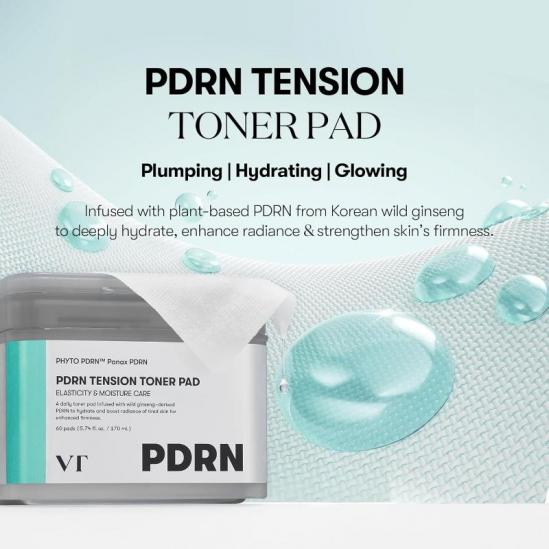 VT Cosmetics PDRN Tension Toner Pad 
