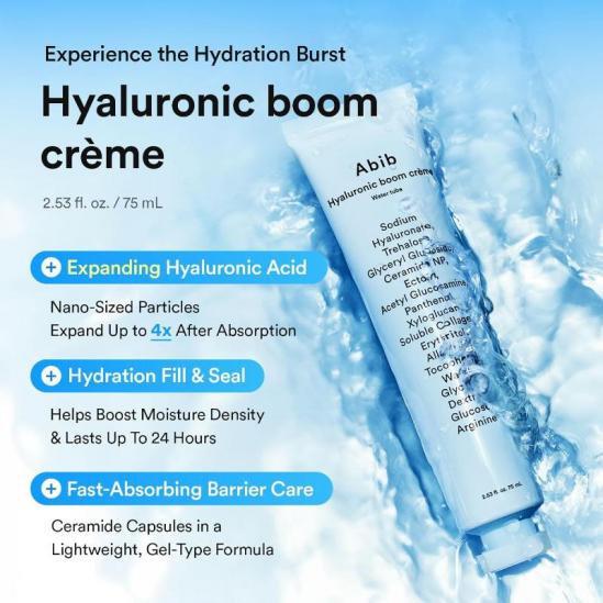  Abib Hyaluronic boom crème Water tube