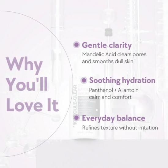 NINE LESS Molecule-Clear 5% Mandelic Acid Serum 30ml