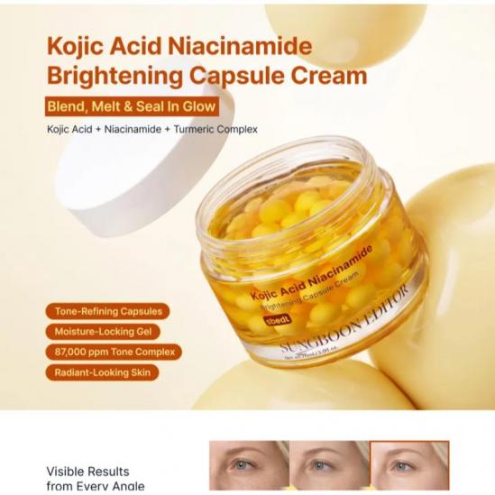 Sungboon Editor Kojic Acid Niacinamide Brightening Capsule Cream 50ml