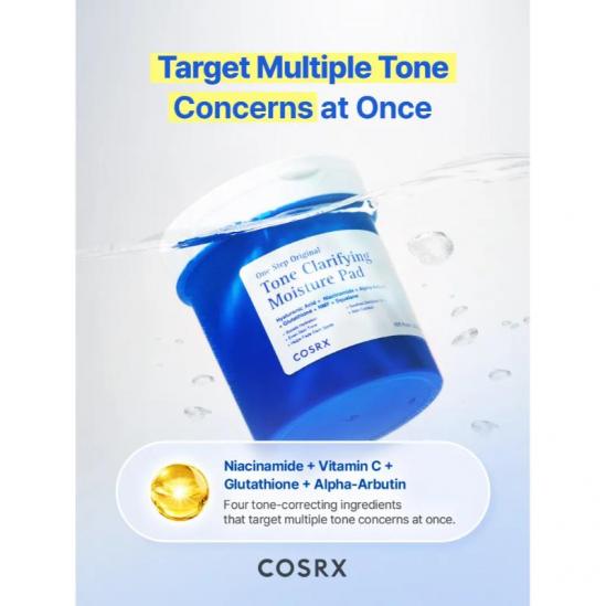 COSRX One Step Original Tone Clarifying Moisture Pad 100EA