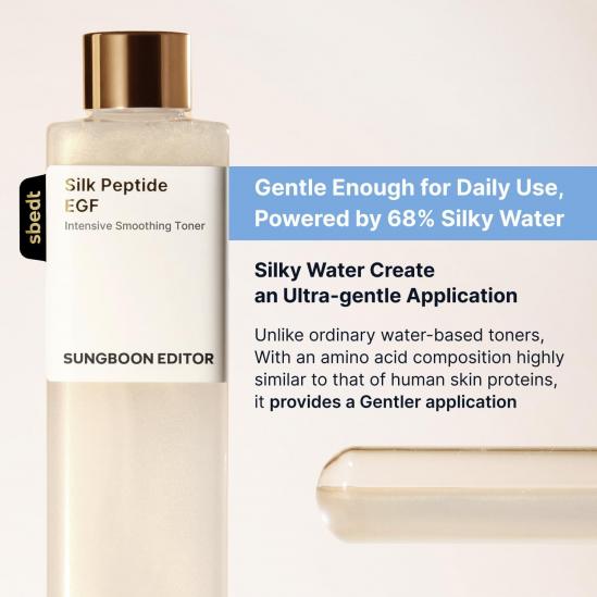 Sungboon Editor Silk Peptide EGF Intensive Smoothing Toner 300ml