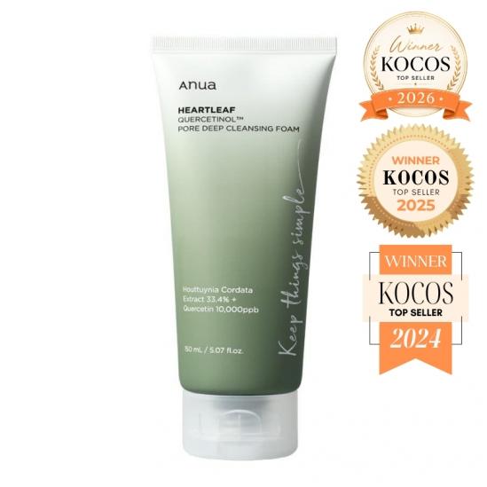 Anua Heartleaf Quercetinol Pore Deep Cleansing Foam