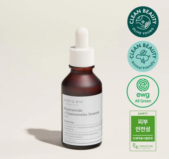  MARY&MAY Niacinamide + Chaenomeles Sinensis Serum 30ml