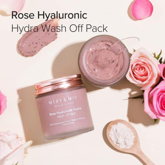  Mary&May Rose Hyaluronic Hydra Wash off Pack 125g