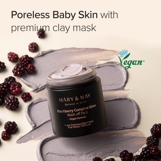 Mary&May Blackberry Complex Glow Washoff Pack 125g