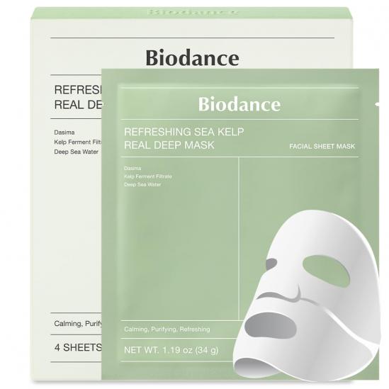 Кутия 4 бр. Biodance Refreshing Sea Kelp Real Deep Mask