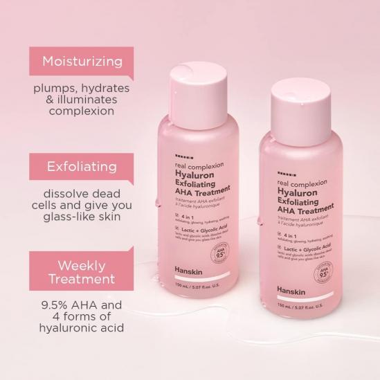 HANSKIN Real Complexion Hyaluron Exfoliating AHA Treatment