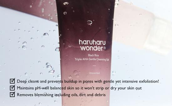  Haruharu Wonder Black Rice Triple AHA Gentle Cleansing Gel