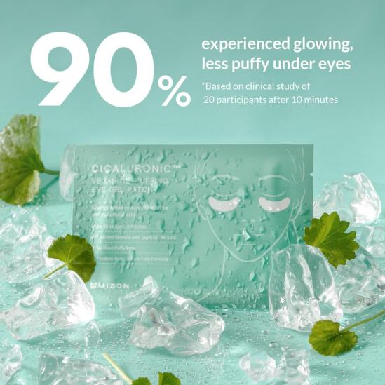 Mizon Cicaluronic Vegan De-Puffing Eye Gel Patches 21 pairs*3.6g