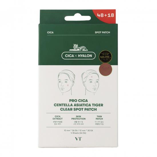  VT Cosmetics CICA Clear Spot Patch 66pcs