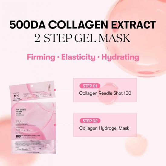 VT Cosmetics  Collagen Reedle Shot 100 2-Step Hydrogel Mask