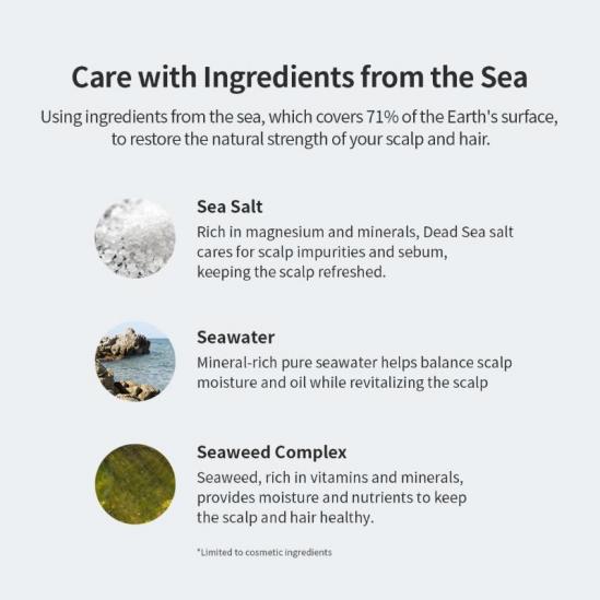 GROWUS Sea Salt Therapy Scalp Scaler 