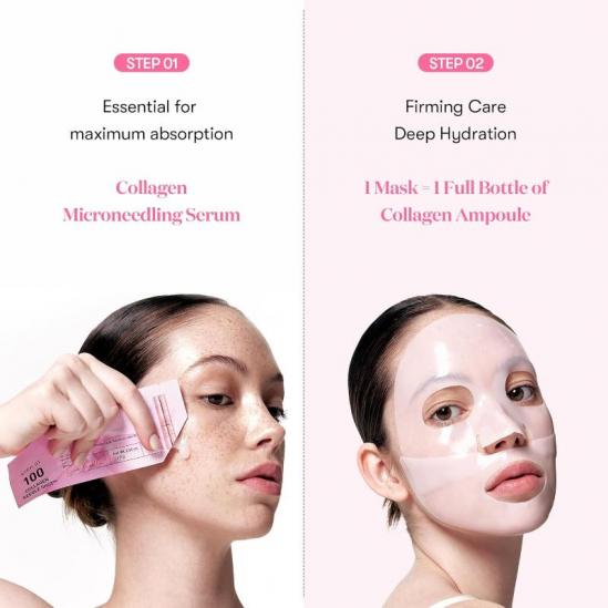  VT Cosmetics  Collagen Reedle Shot 100 2-Step Hydrogel Mask