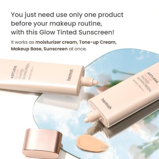  Heimish Artless Glow Tinted Sunscreen Shine Beige SPF50+ PA+++ 40ml