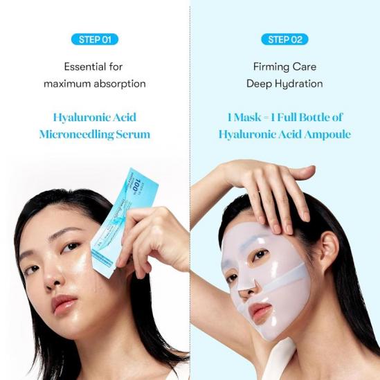 VT Cosmetics  Hydrop Reedle Shot 100hl 2-Step Hydrogel Mask