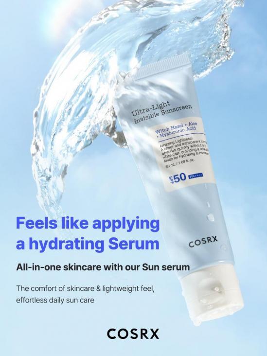 COSRX Ultra Light Invisible Sunscreen SPF50+/PA++++