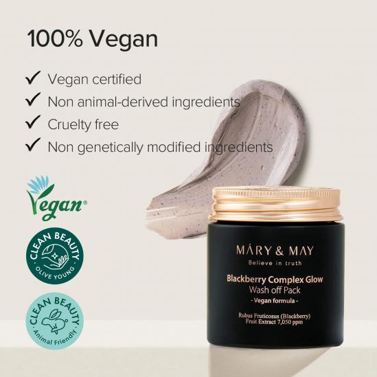 Mary&May Blackberry Complex Glow Washoff Pack 125g