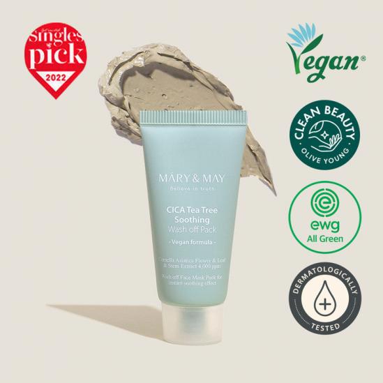  Mary&May CICA Tea Tree Soothing Wash off Pack 30g