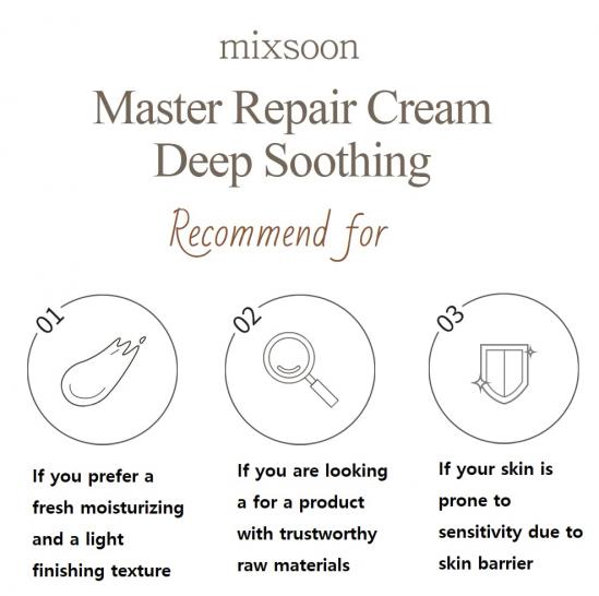 Mixsoon Master Repair Cream Deep Soothing 80ml - exp. 29.8.2026