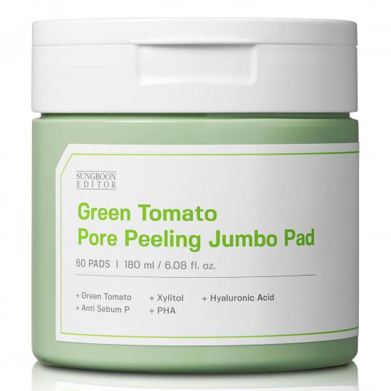 Sungboon Editor Green Tomato Pore Peeling Jumbo Pad 60 бр.